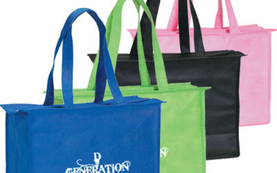 Zipper non-woven bags