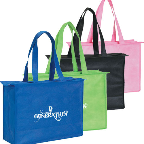 Zipper non-woven bags